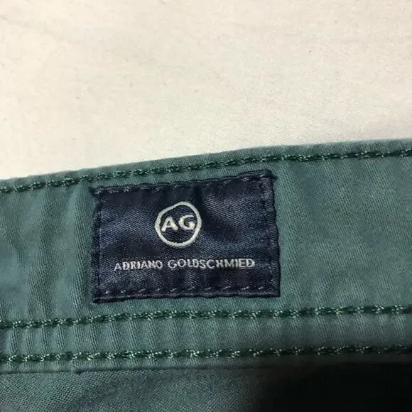 Adriana Goldschmied AG mens 30x34 teal blue tellis modern slim jeans pants